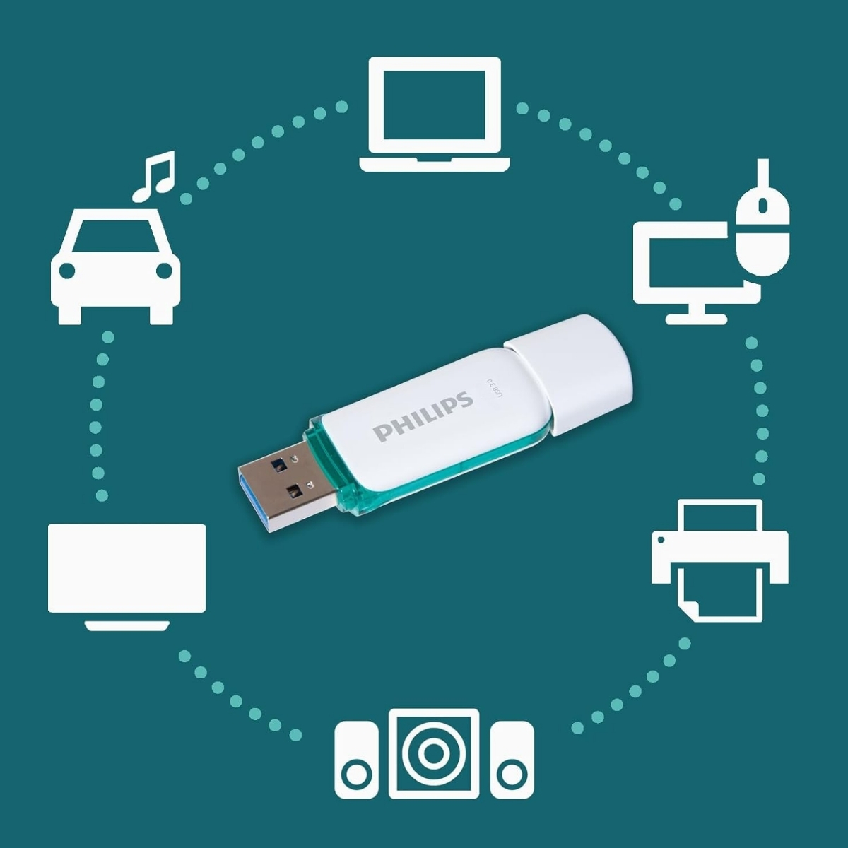 Philips Snow 8 GB LED Göstergeli Super Speed USB 3.0 Flash Bellek - Görsel 5