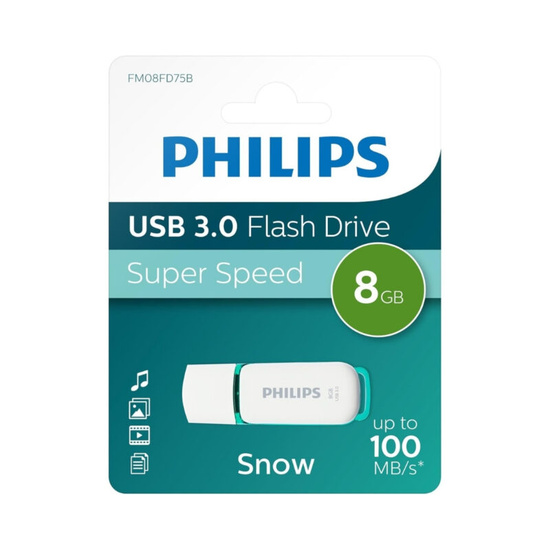 Philips Snow 8 GB LED Göstergeli Super Speed USB 3.0 Flash Bellek
