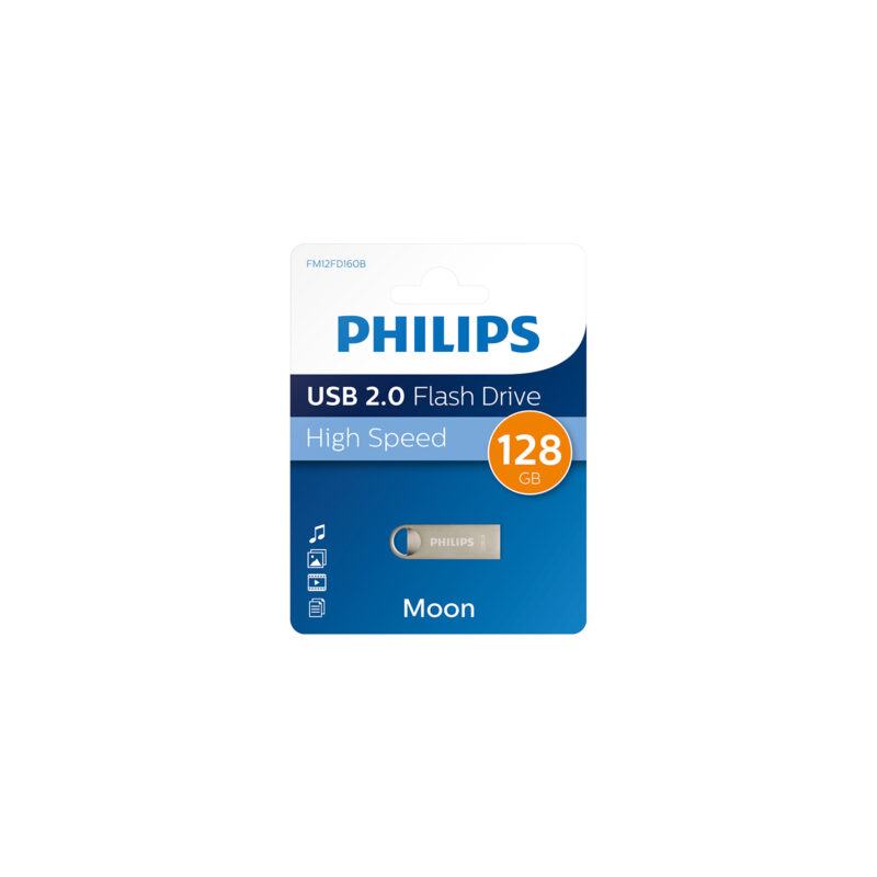 Philips Moon 128 GB USB 2.0 Yüksek Hızlı Metal USB Flash Bellek