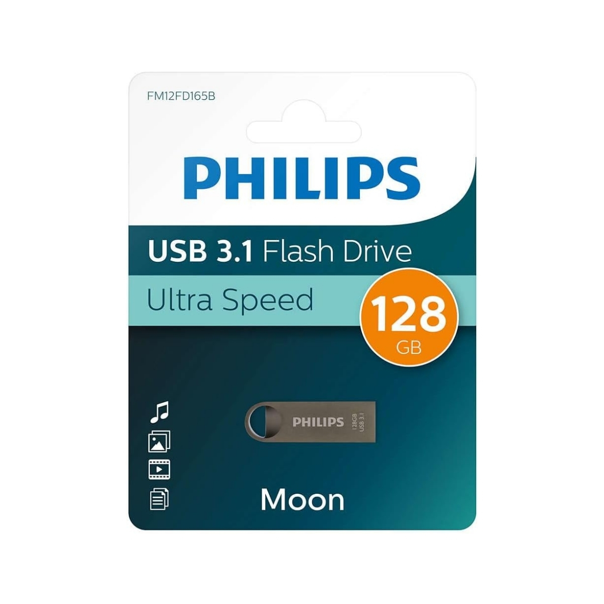 Philips Moon 128 GB USB 3.1 Ultra Speed Metal USB Flash Bellek