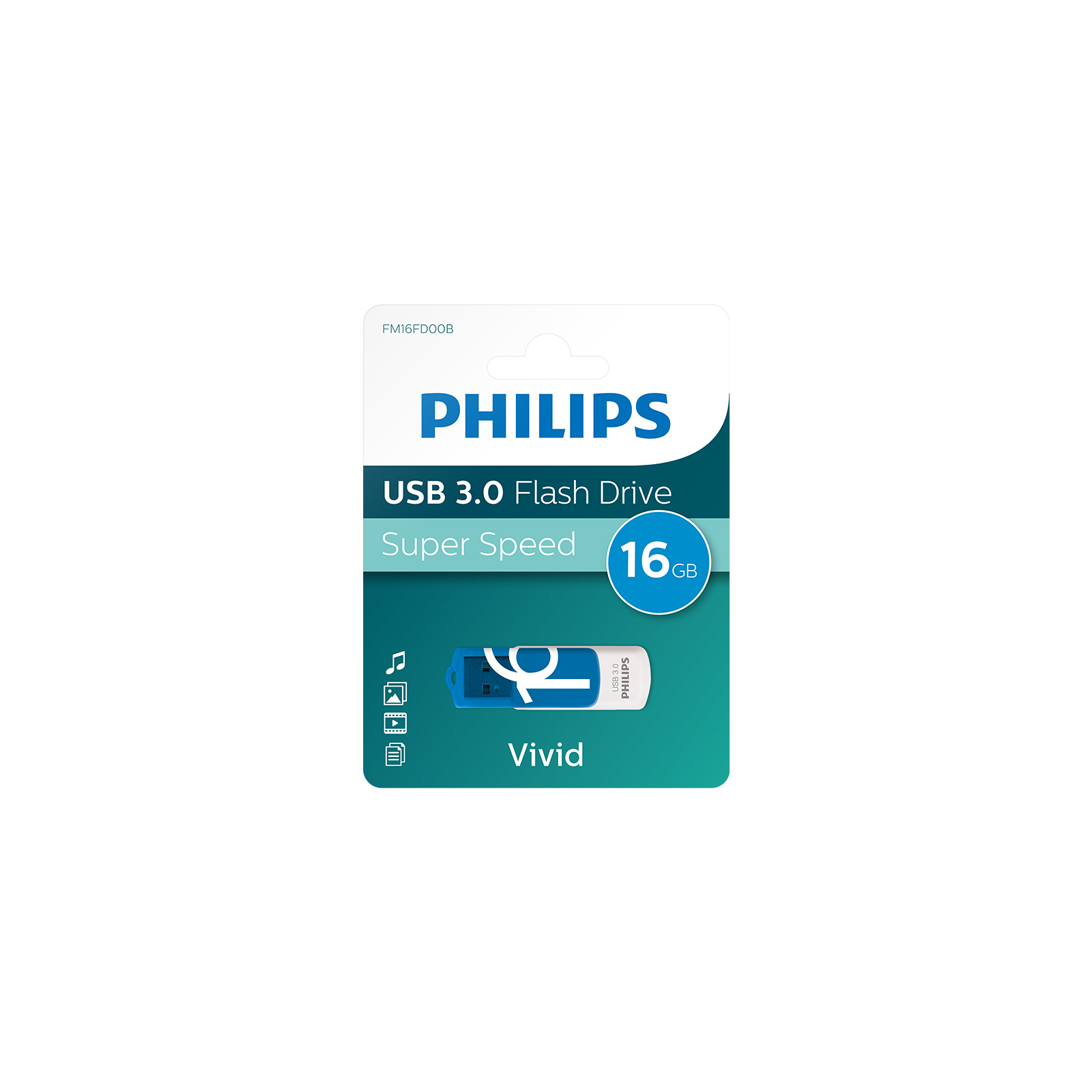 Philips Vivid 16 GB LED Göstergeli Super Speed USB 3.0 Flash Bellek