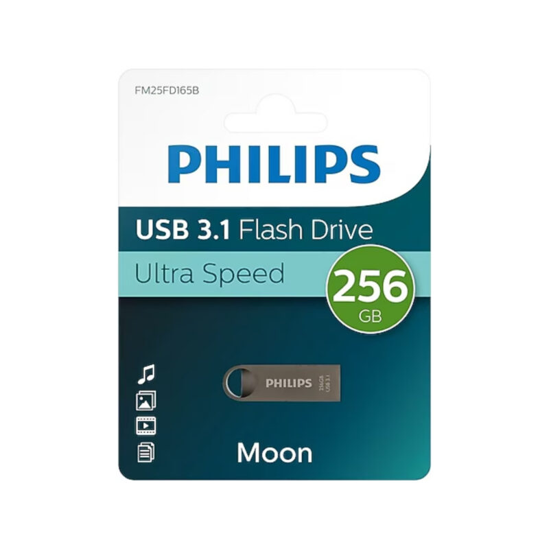 Philips Moon 256 GB USB 3.1 Ultra Speed Metal USB Flash Bellek