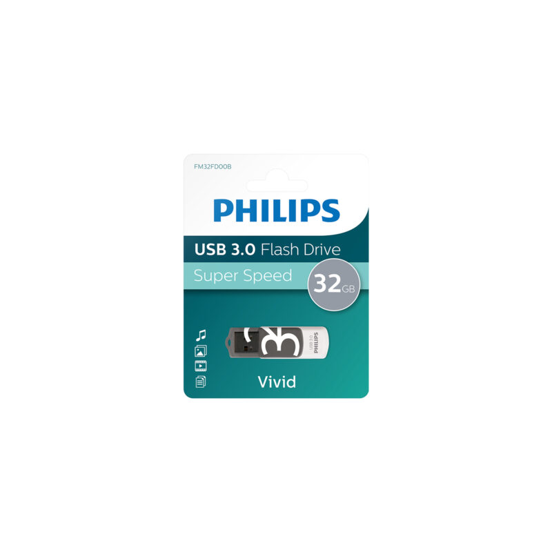 Philips Vivid 32 GB LED Göstergeli Super Speed USB 3.0 Flash Bellek