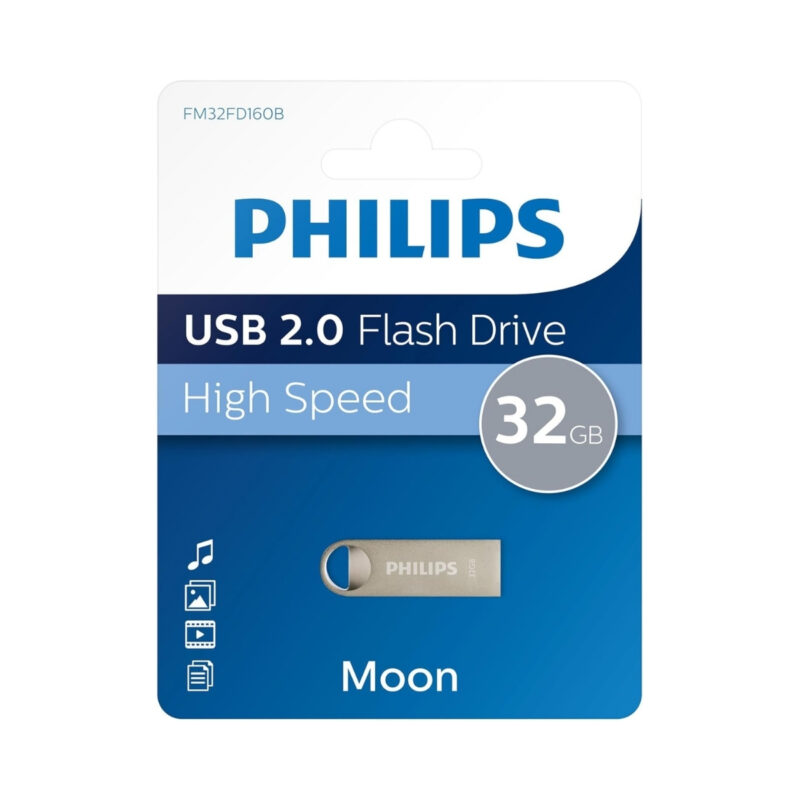 Philips Moon 32 GB USB 2.0 Yüksek Hızlı Metal USB Flash Bellek