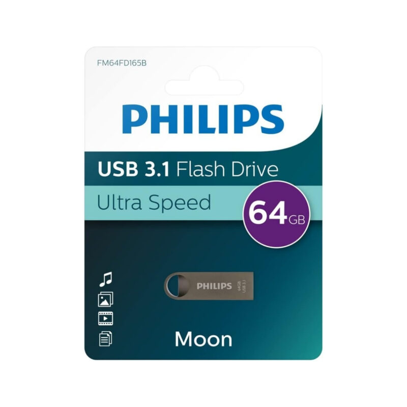 Philips Moon 64 GB USB 3.1 Ultra Speed Metal USB Flash Bellek