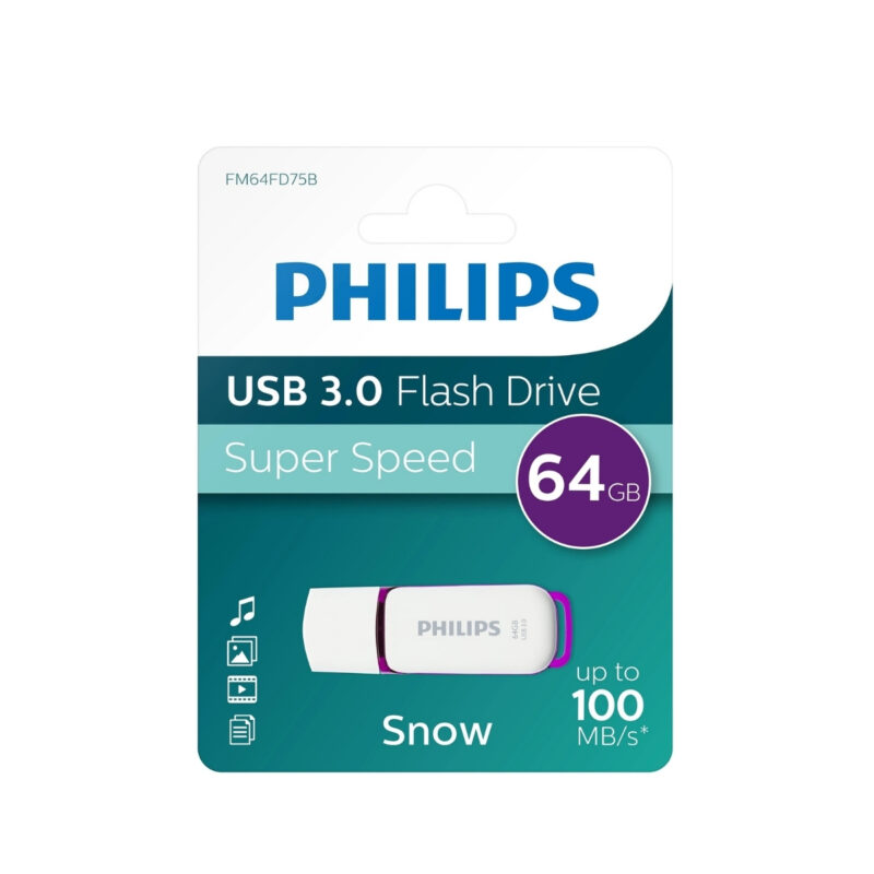 Philips Snow 64 GB LED Göstergeli Super Speed USB 3.0 Flash Bellek