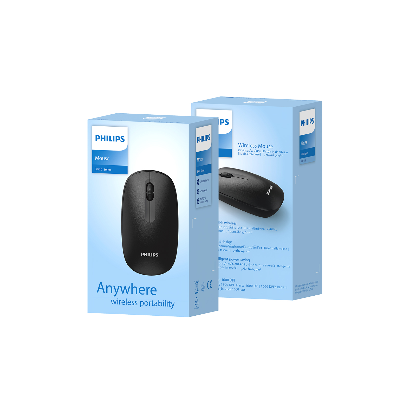 Philips SPK7318 Kablosuz 1600 DPI 3 Tuşlu Optik Mouse Siyah - Görsel 7