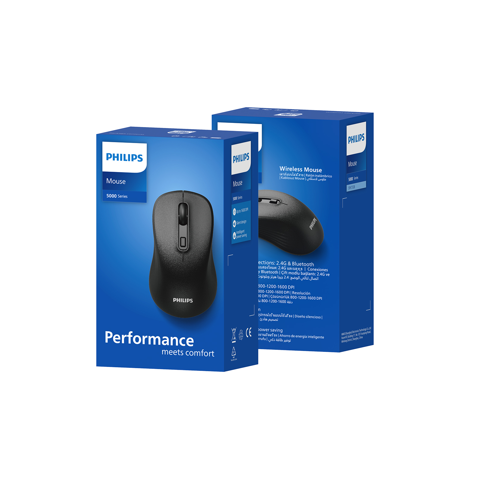 Philips SPK7538 Kablosuz Bluetooth 1600DPI 5 Tuşlu Optik Mouse Siyah - Görsel 7