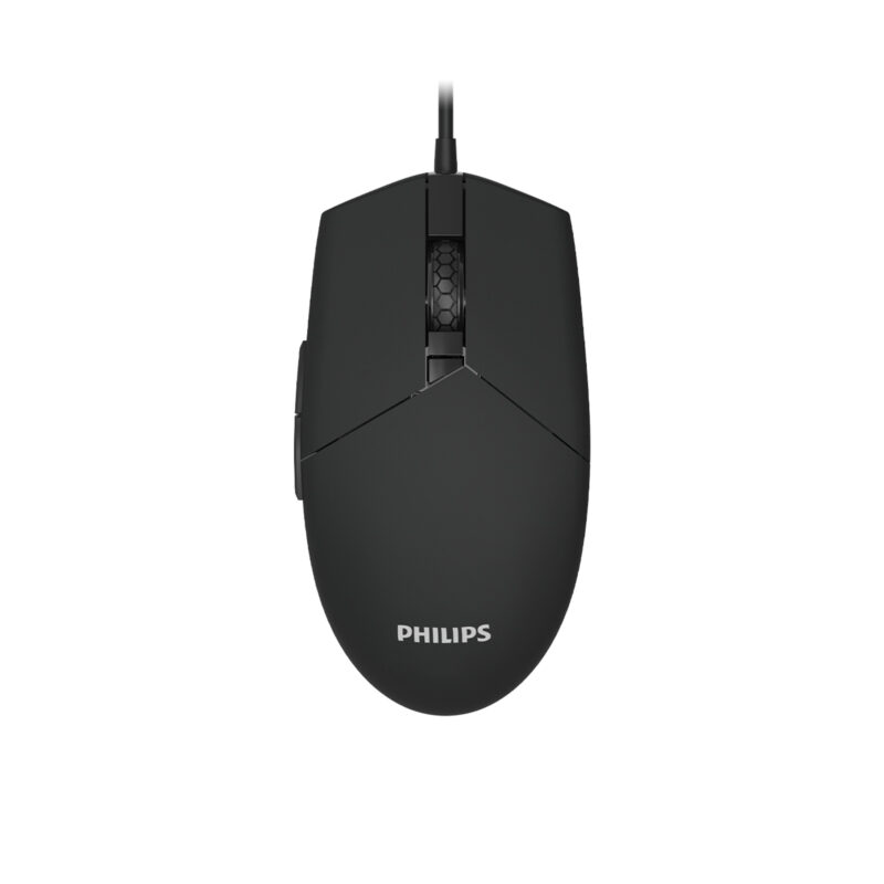 Philips SPK9304 USB Kablolu 6400DPI 6 Tuşlu RGB Aydınlatmalı Optik Mouse Siyah