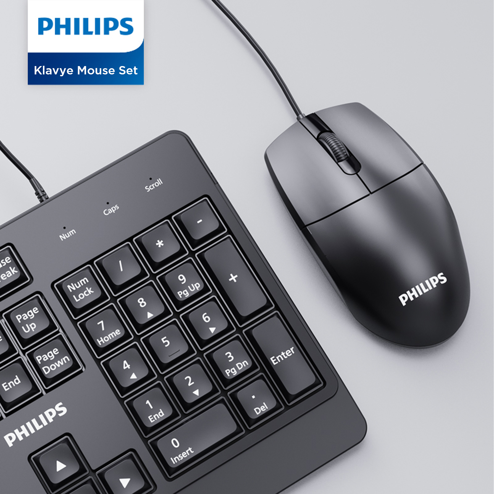 Philips SPT6247 Kablolu Türkçe Q Klavye ve Mouse Seti Siyah - Görsel 16