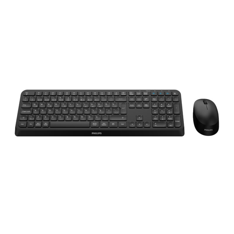 Philips SPT6407 Bluetooth Kablosuz Türkçe Q Klavye Mouse Seti Siyah