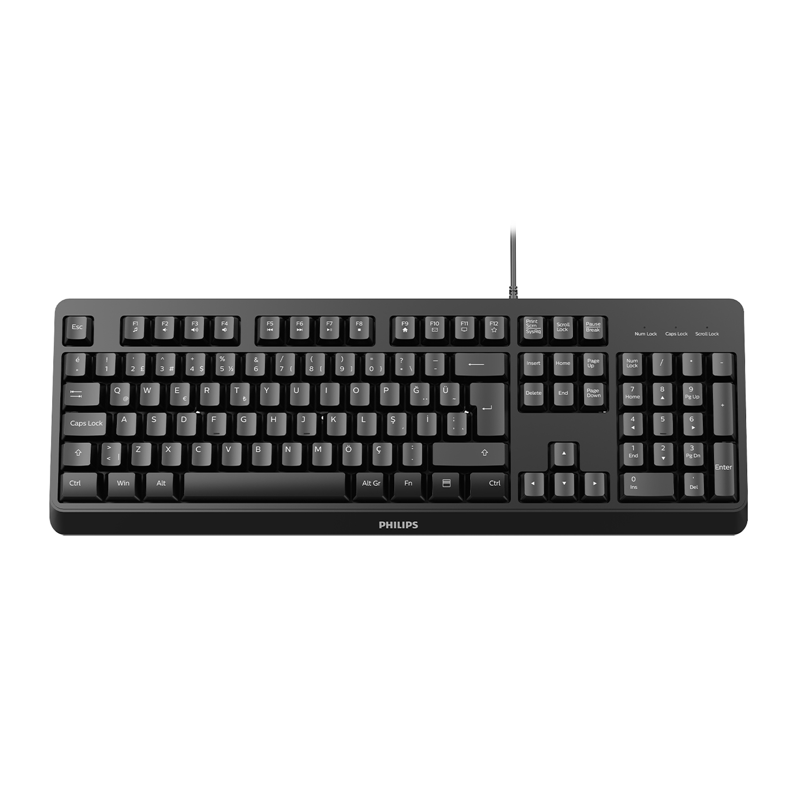 Philips SPK6207 Kablolu Türkçe Q Klavye Siyah