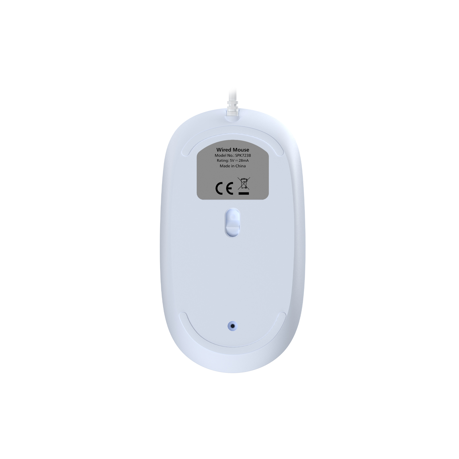Philips SPK7238 USB Kablolu 1200DPI 3 Tuşlu Optik Mouse Açık Mavi - Görsel 5