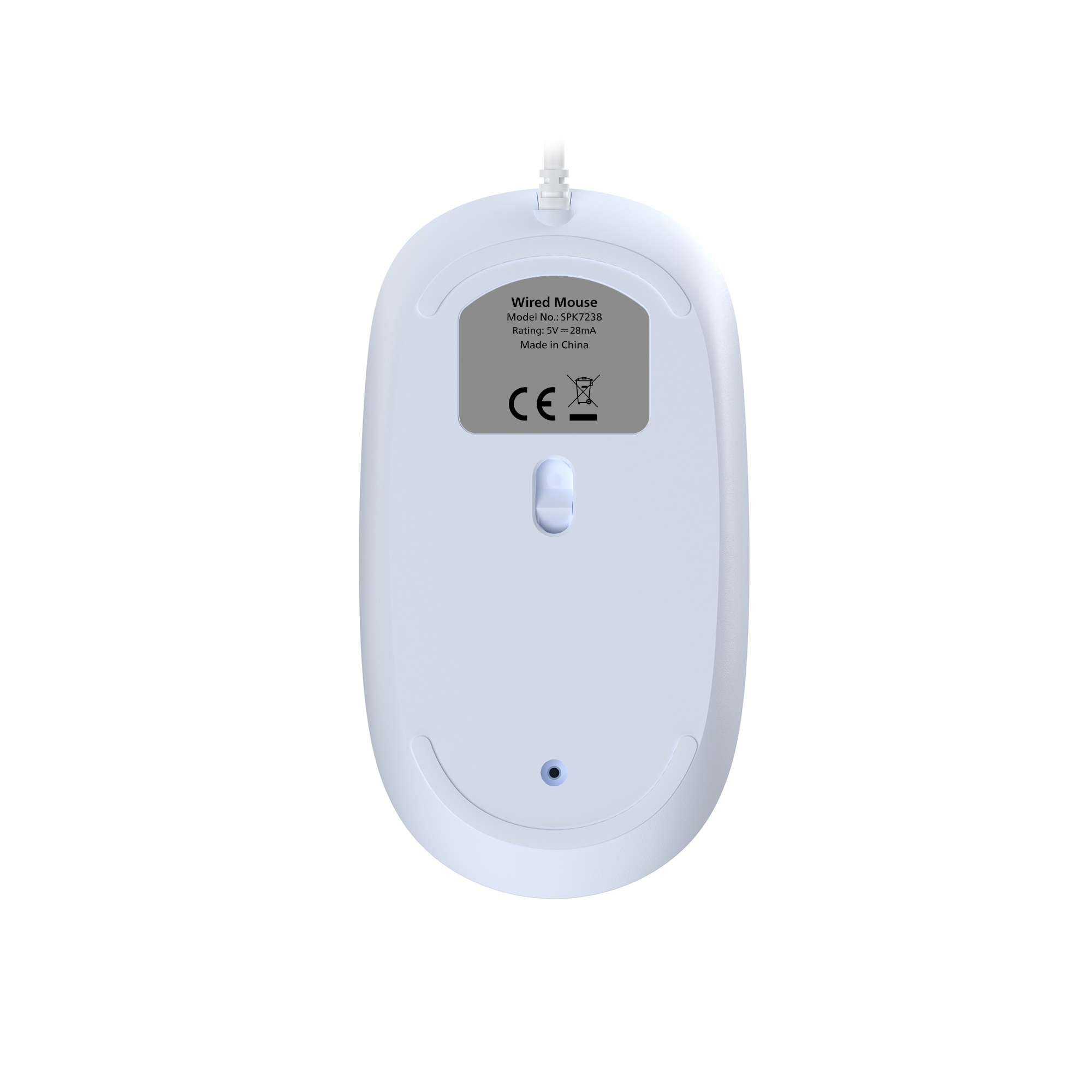 Philips SPK7238 USB Kablolu 1200DPI 3 Tuşlu Optik Mouse Açık Mavi - Görsel 5