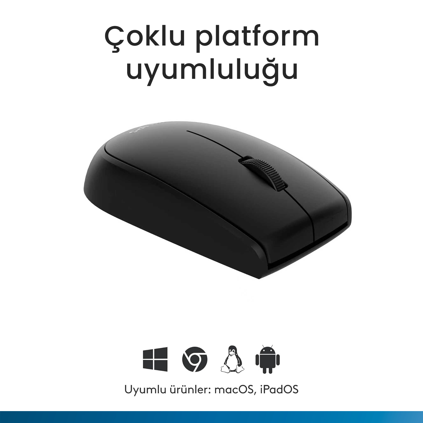 Philips SPK7317 Kablosuz 1600DPI 3 Tuşlu Optik Mouse Siyah - Görsel 11