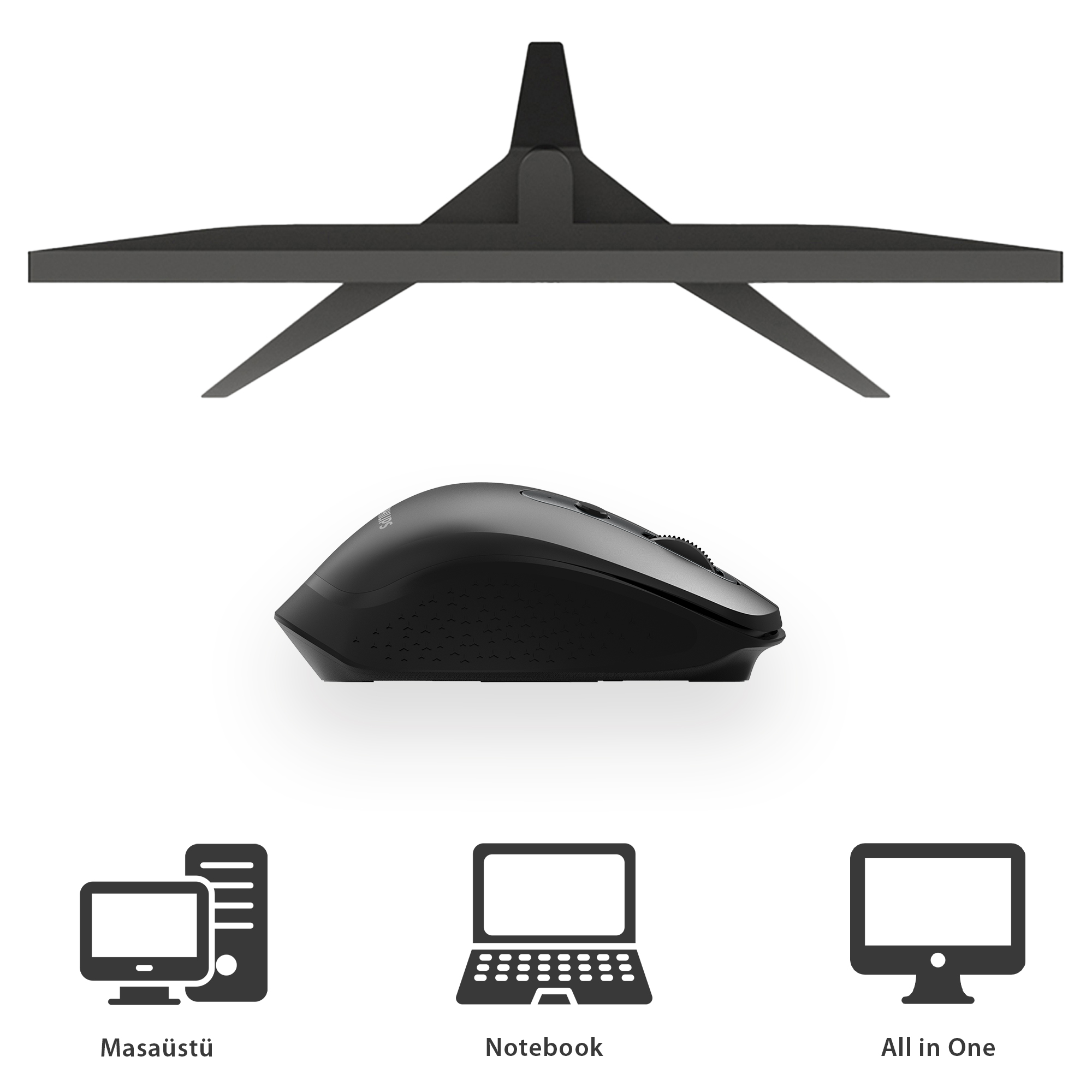 Philips SPK7818 Kablosuz 3200DPI 8 Tuşlu Optik Mouse Siyah - Görsel 10