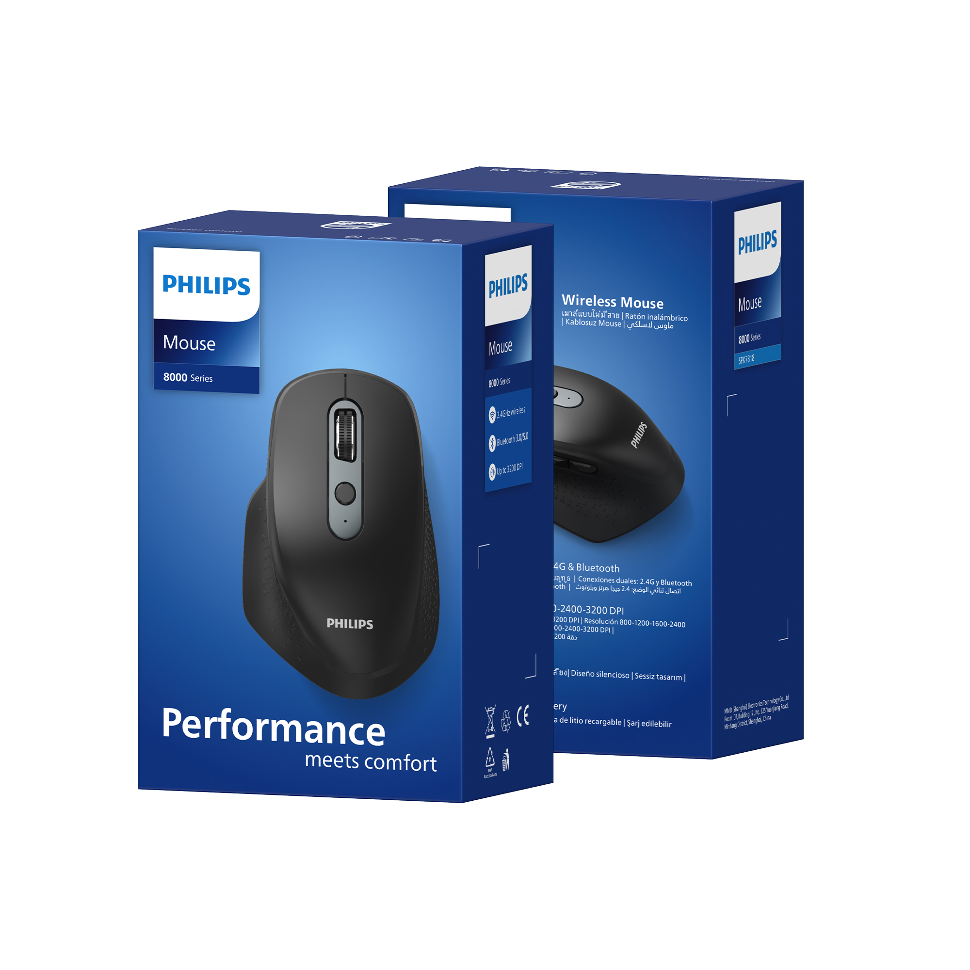 Philips SPK7818 Kablosuz 3200DPI 8 Tuşlu Optik Mouse Siyah - Görsel 7