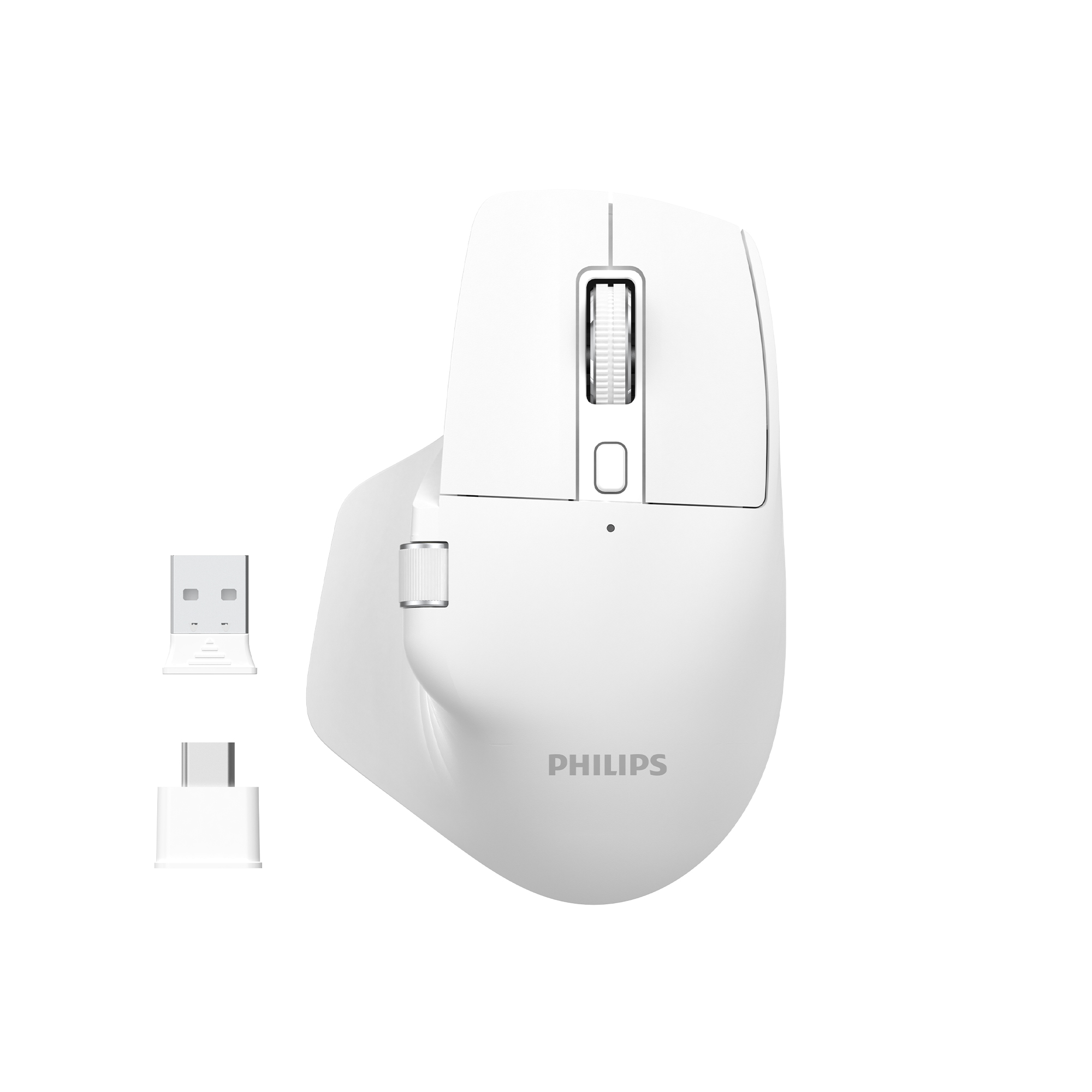 Philips SPK7858 Bluetooth Kablosuz Çift Modlu 4000DPI 7 Tuşlu Optik Mouse Beyaz