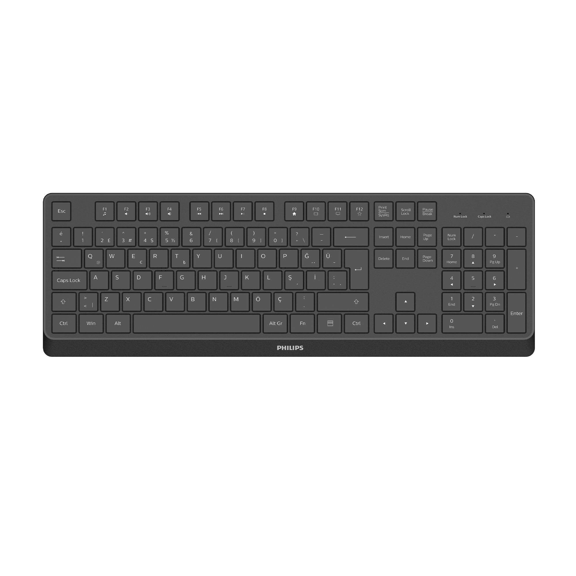 Philips SPK6368 Kablosuz Türkçe Q Klavye Siyah
