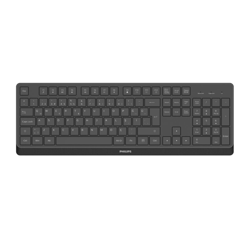 Philips SPK6368 Kablosuz Türkçe Q Klavye Siyah