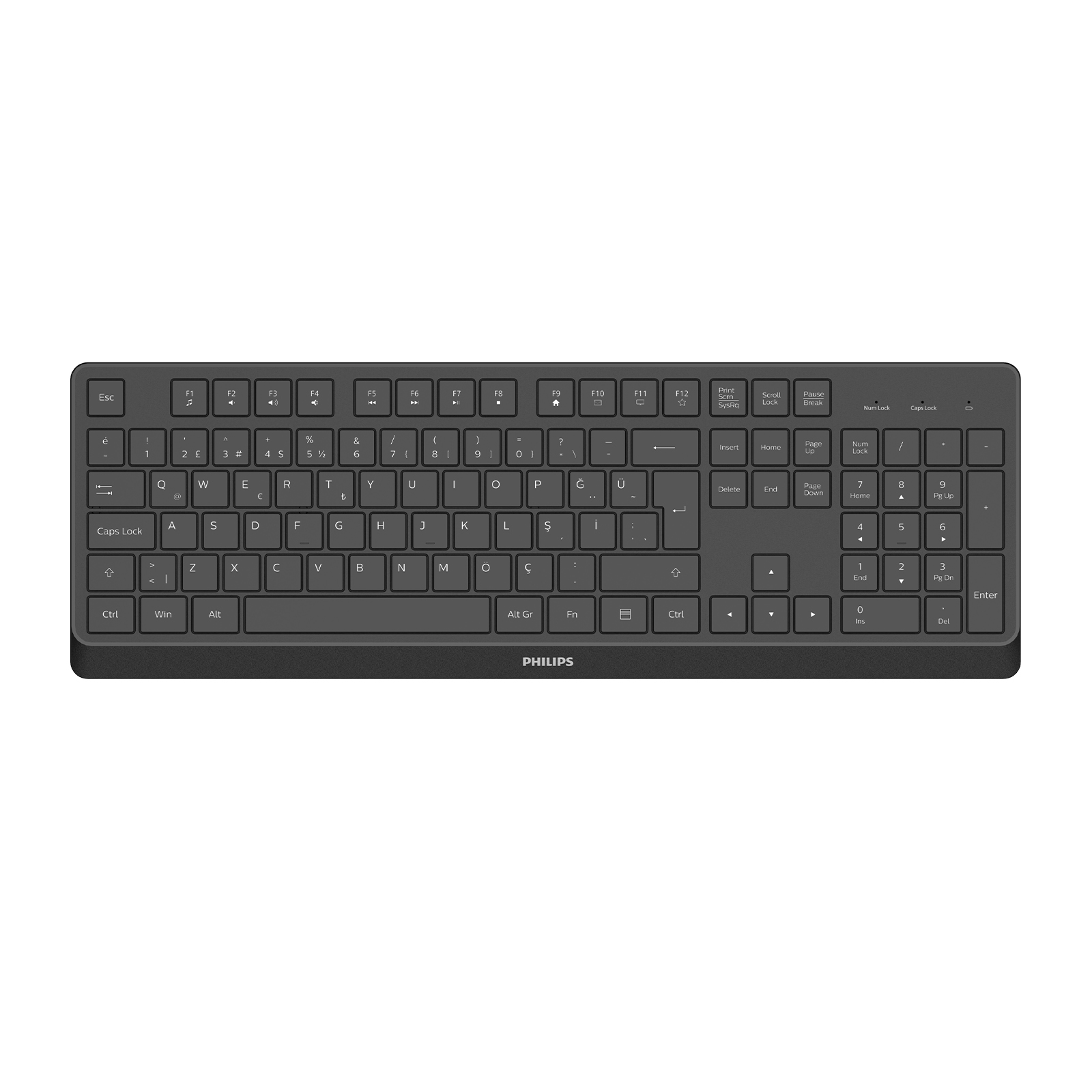 Philips SPK6368 Kablosuz Türkçe Q Klavye Siyah