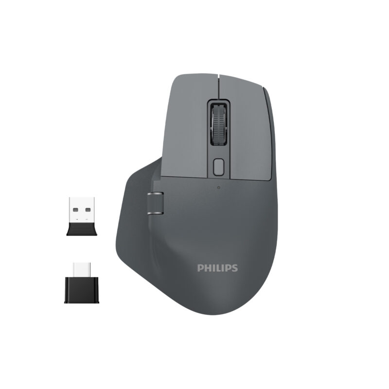 Philips SPK7858 Kablosuz 4000DPI 7 Tuşlu Optik Mouse Gri