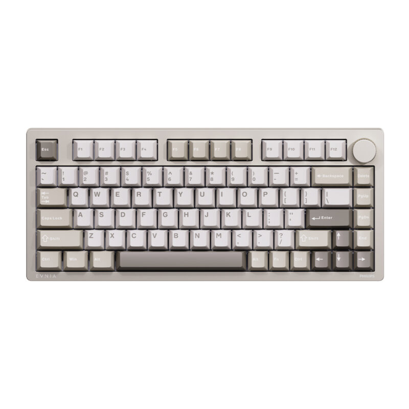 Philips EVNIA SPK8618 Mekanik RGB 81 Tuş USB/Bluetooth/2.4G Kablosuz Oyuncu Klavyesi Gri