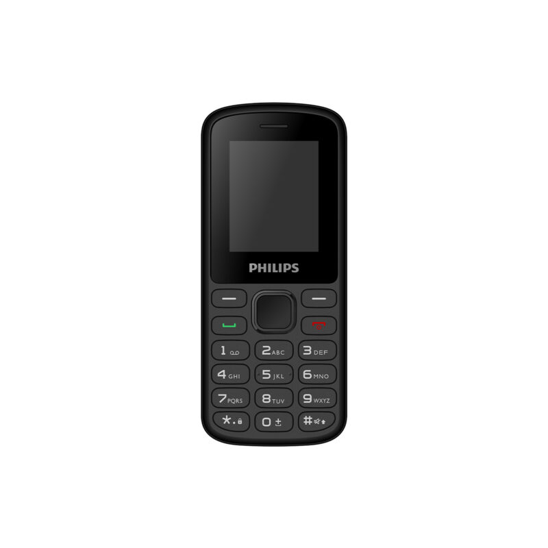 Philips E2101P Çift Sim Kartlı Tuşlu Cep Telefonu Siyah