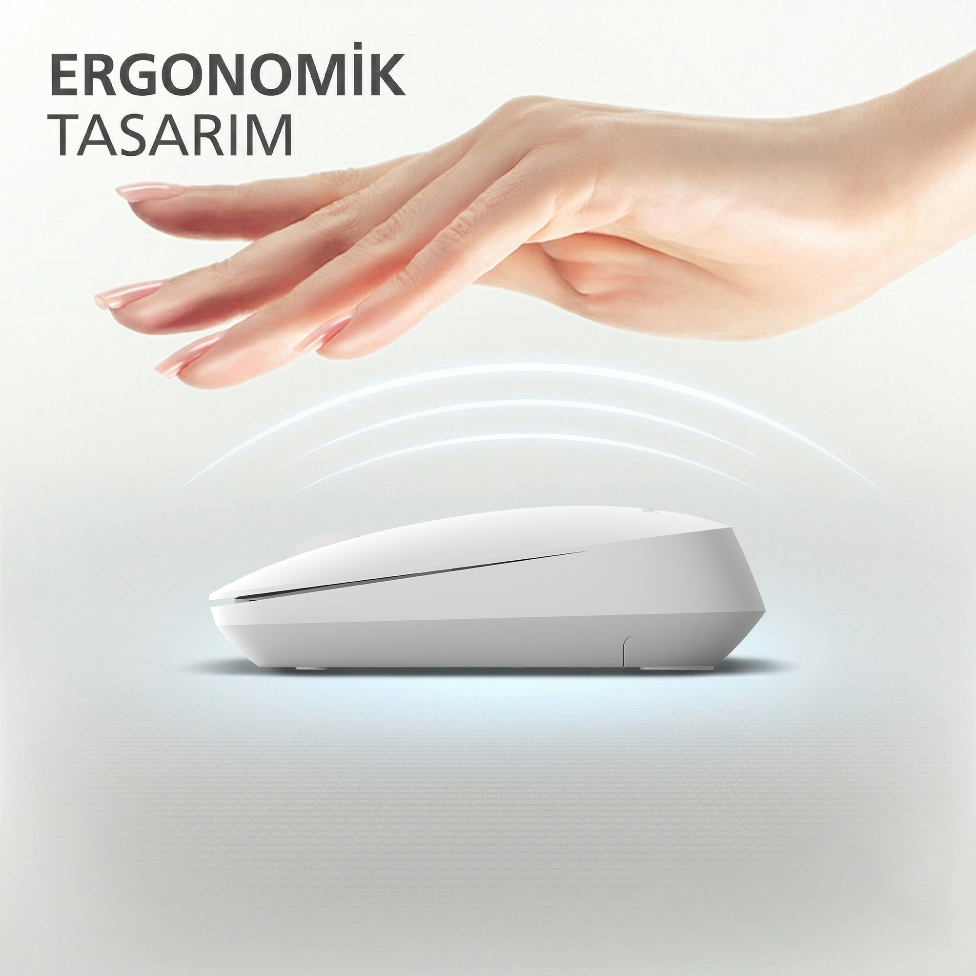 Philips SPK7438 Kablosuz Bluetooth 1600DPI 4 Tuşlu Optik Sessiz Mouse Beyaz - Görsel 8