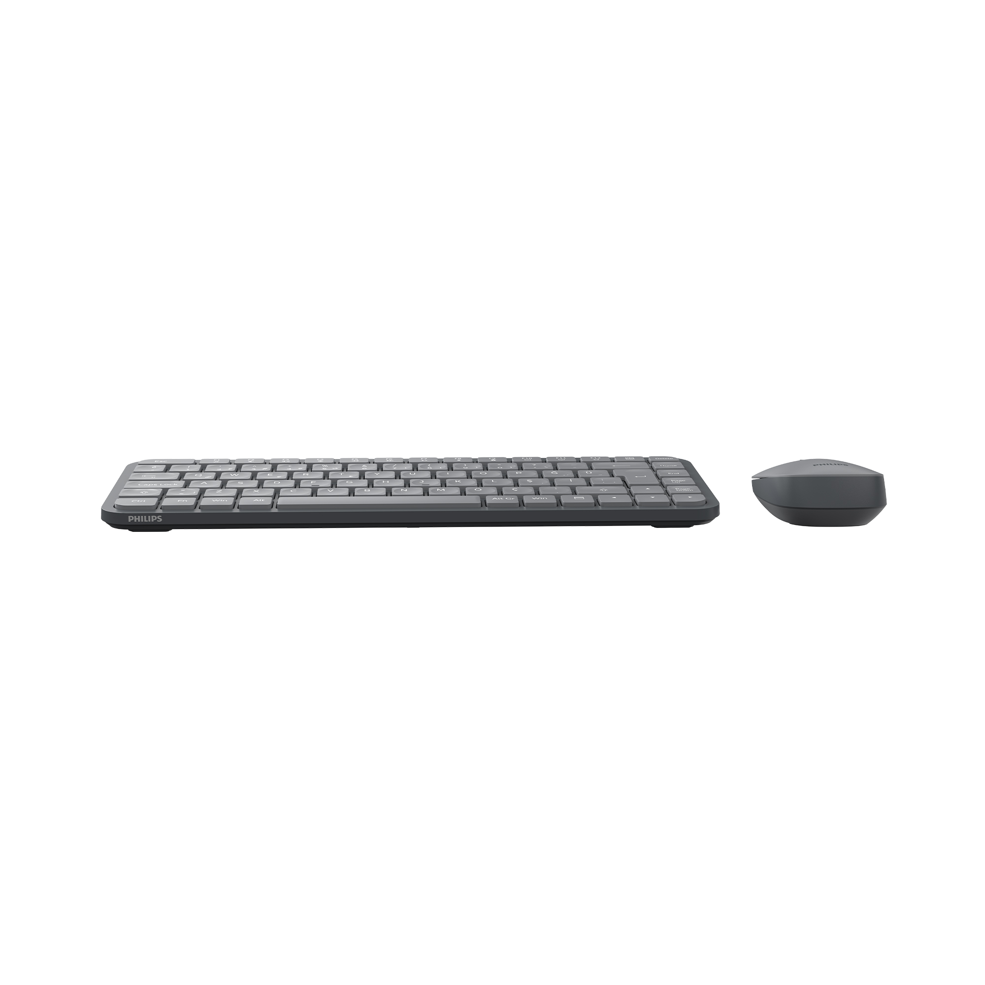 Philips SPT6338 Kablosuz Türkçe Q Klavye ve Mouse Seti Gri - Görsel 3