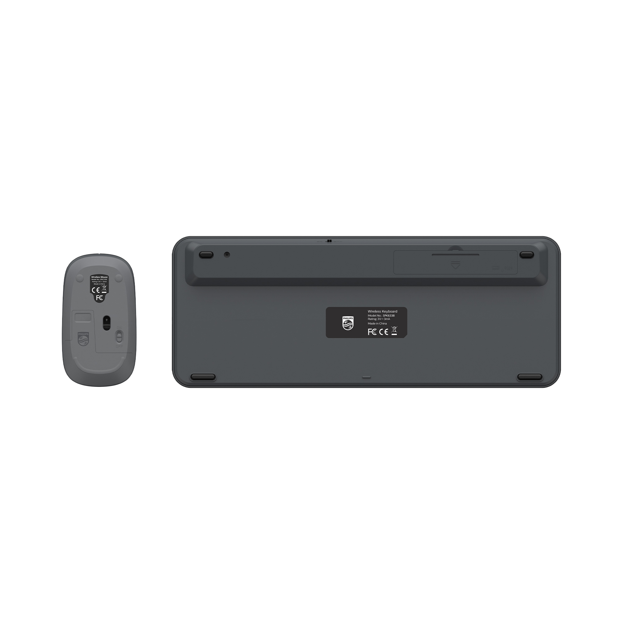 Philips SPT6338 Kablosuz Türkçe Q Klavye ve Mouse Seti Gri - Görsel 7