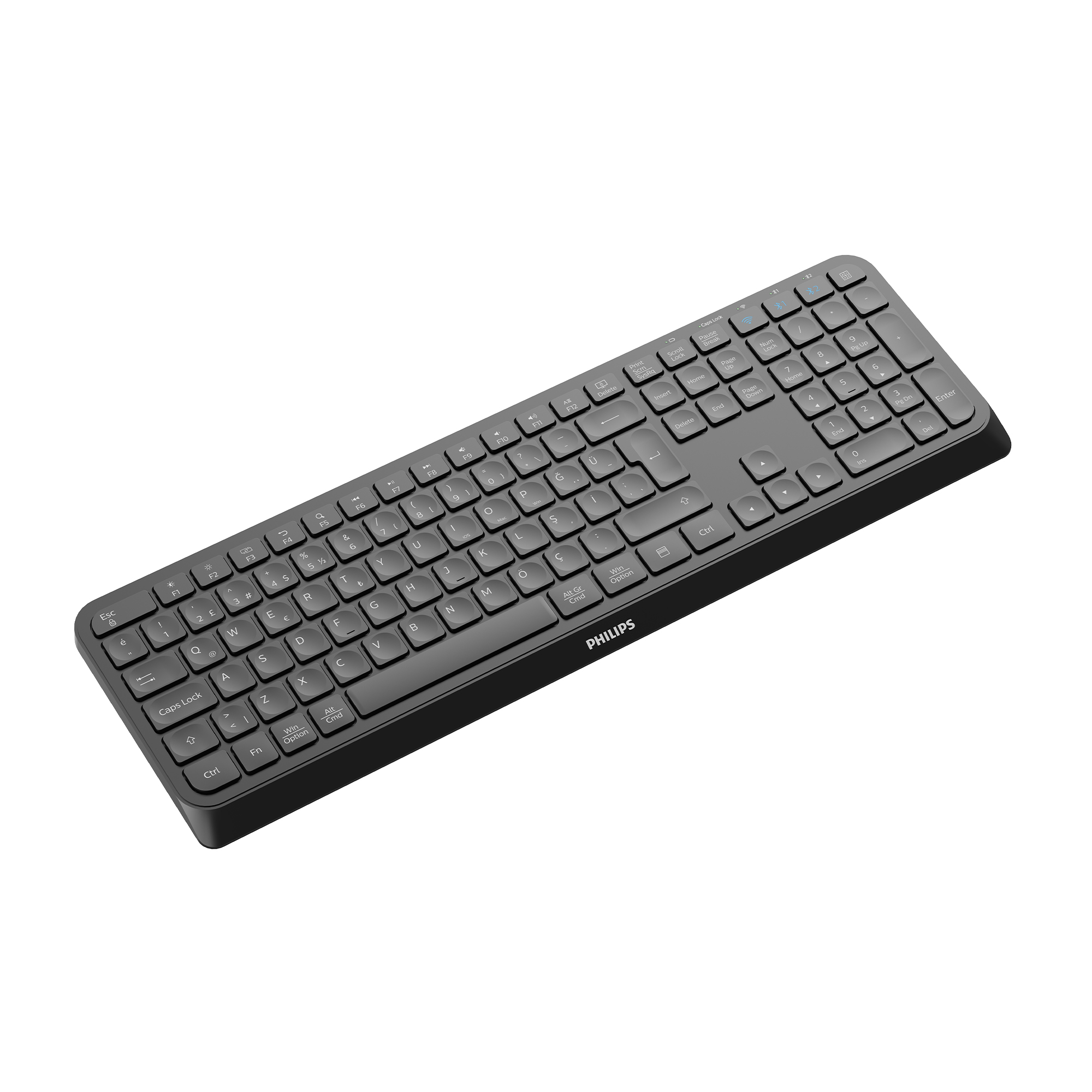 Philips SPK6407 Kablosuz Türkçe Q Klavye Siyah - Görsel 2