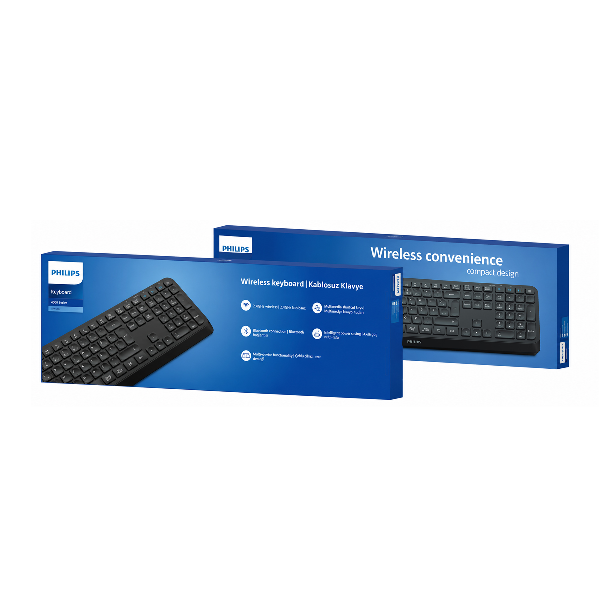 Philips SPK6407 Kablosuz Türkçe Q Klavye Siyah - Görsel 8