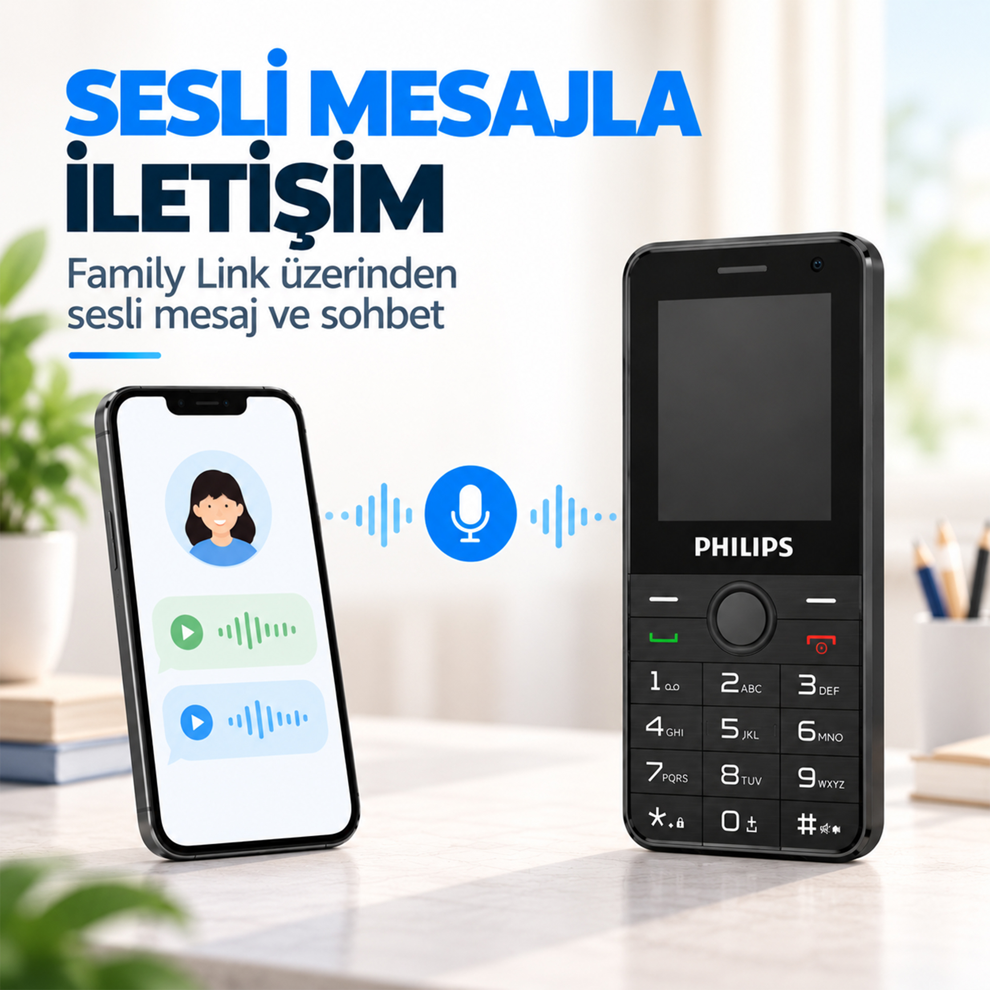 Philips E6808P 4G VoLTE Tuşlu Cep Telefonu 2.4” Ekran 1700mAh Batarya Görüntülü Arama Family Link Asker-Yaşlı-Öğrenci Siyah - Görsel 7