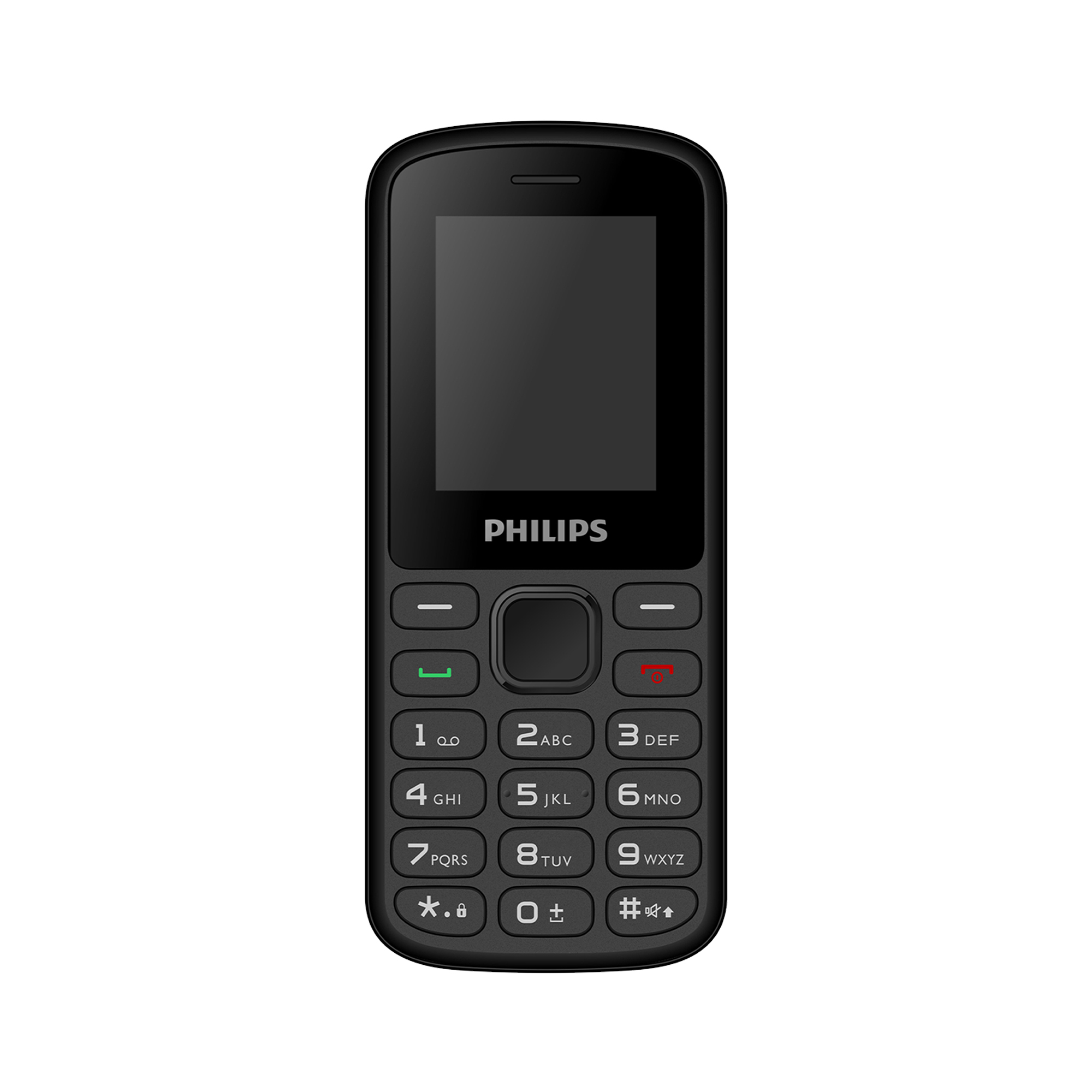 Philips E2101P Çift SIM Type-C 1.77" TFT Ekran FM Radyolu Tuşlu Cep Telefonu Siyah