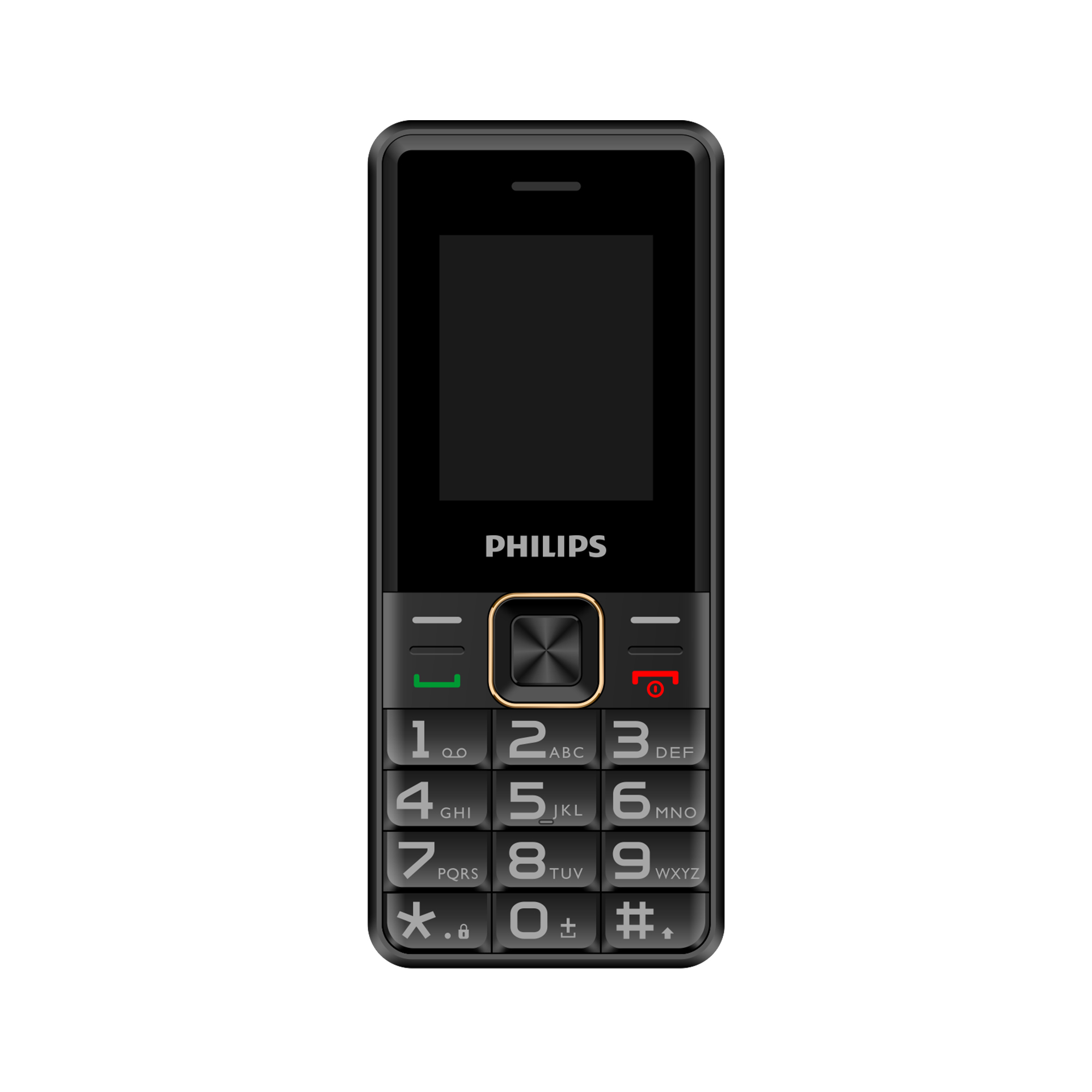 Philips Xenium E6105 4G Tuşlu Cep Telefonu Çift SIM Kartlı 1000 mAh Type-C Bluetooth FM Radyo Siyah