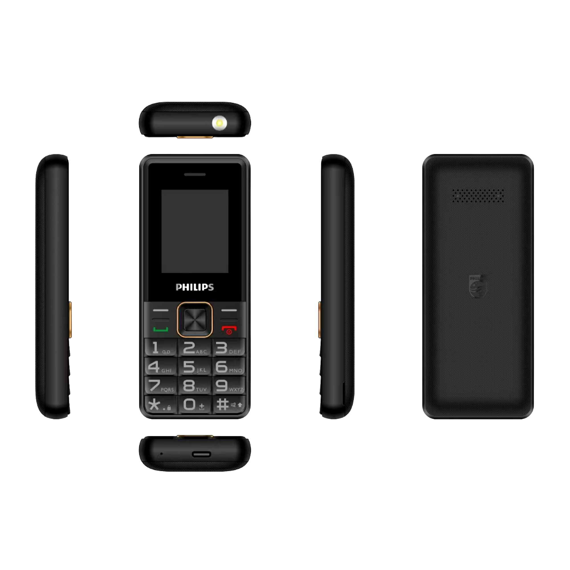 Philips Xenium E6105 4G Tuşlu Cep Telefonu Çift SIM Kartlı 1000 mAh Type-C Bluetooth FM Radyo Siyah - Görsel 16